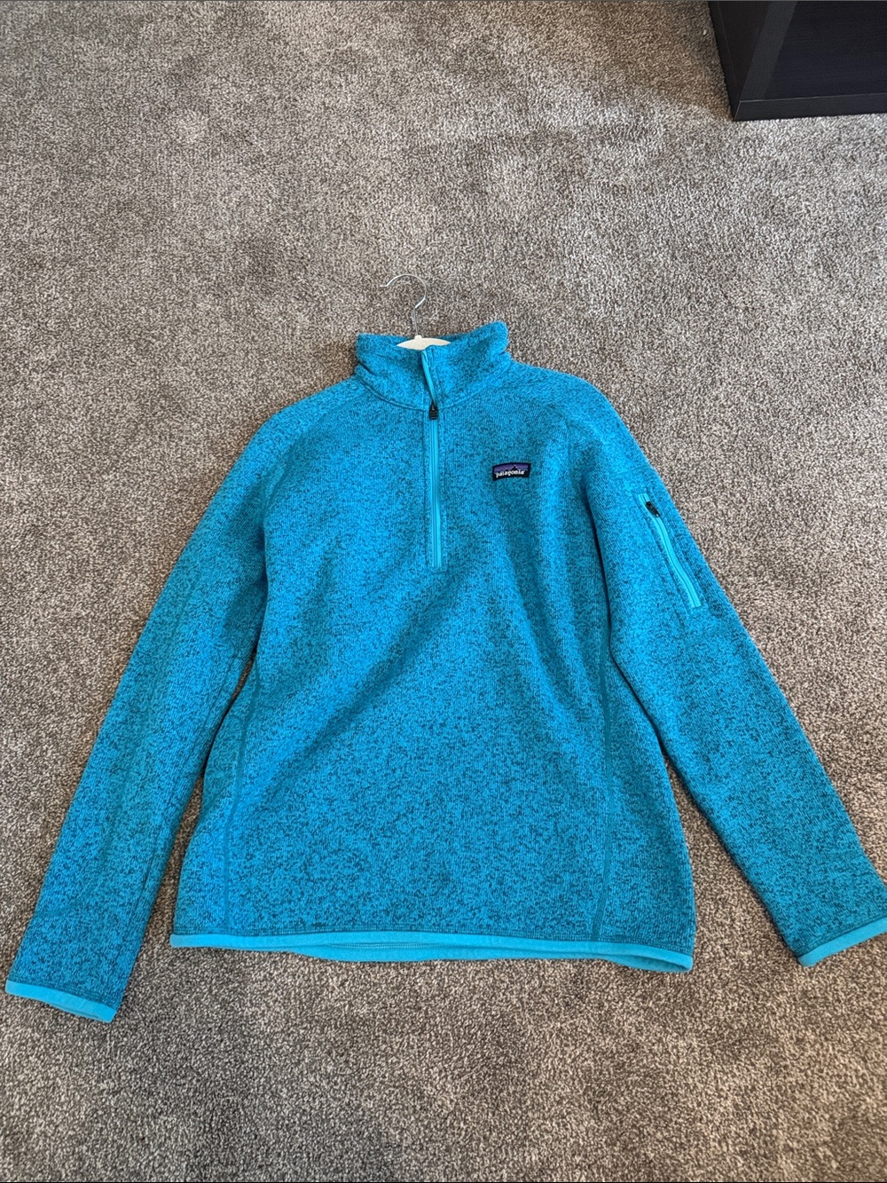 Patagonia Bright Teal Half-Zip Fleece Pullover